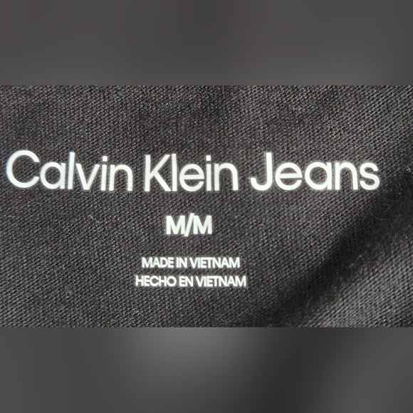 Calvin Klein Black Short Sleeve Tee M New - Picture 5 of 7
